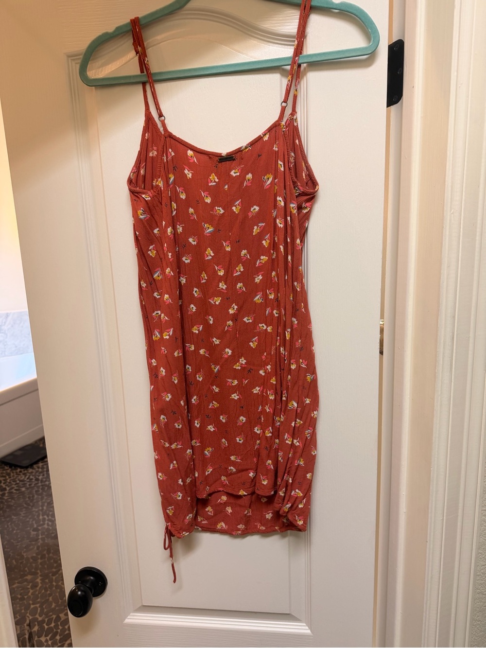 Billabong Rust Floral Mini Dress